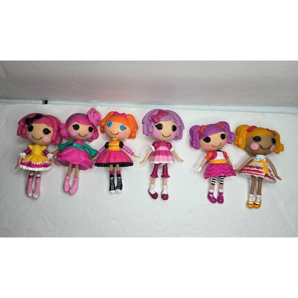 Set of 6 Lalaloopsy Mini Dolls 3 inch